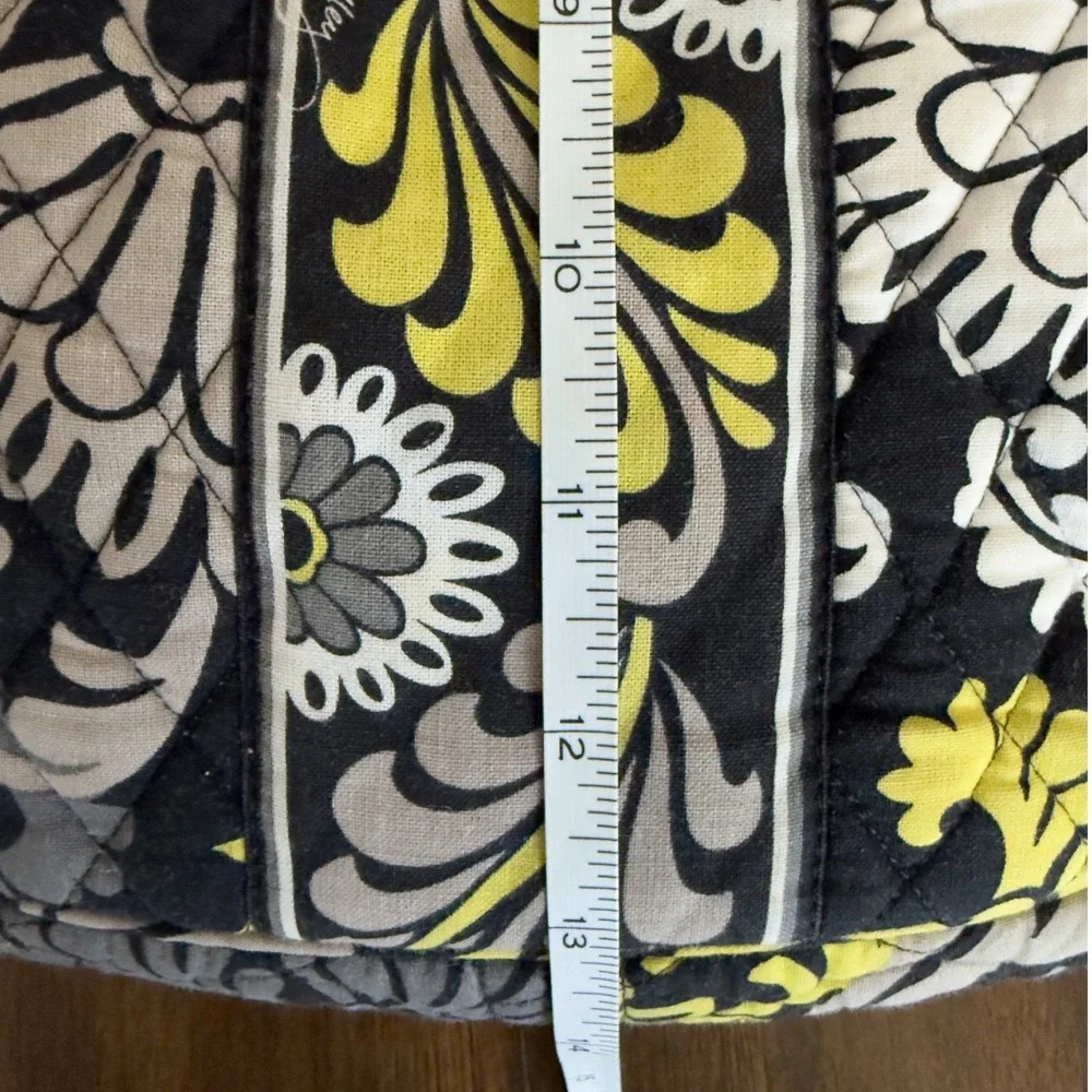 Vera Bradley Backpack Retired Baroque Yellow Black‎ Quilted Cotton Bag